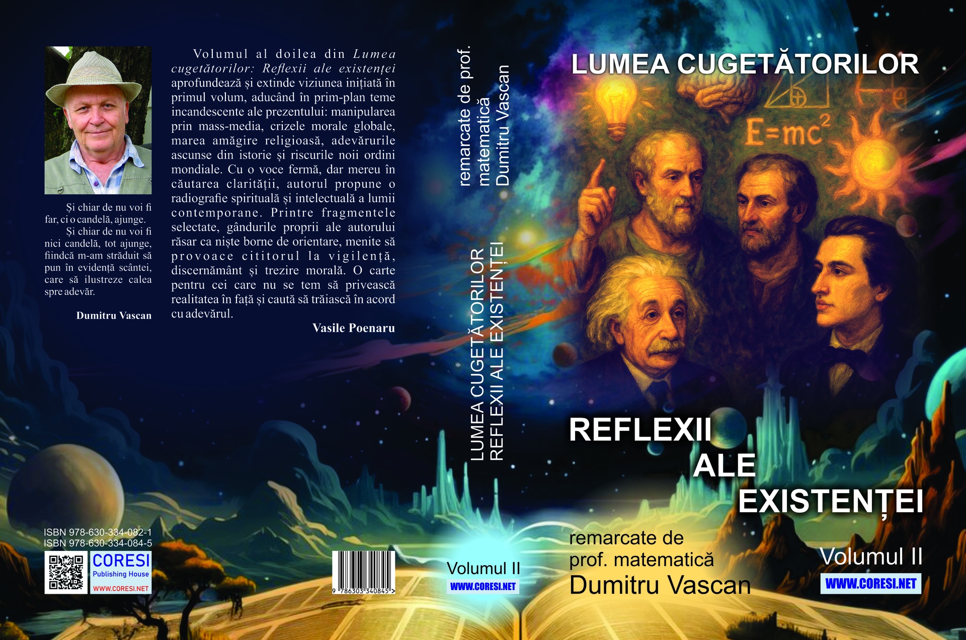 Lumea cugetătorilor. Reflexii ale existenței remarcate de prof. matematică Dumitru Vascan.Vol II - Image 2